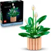 Image de LEGO Botanicals Les Fleurs de Lune - Set de Plante Artificielle en Pot pour Adulte - Fausses Fleurs Blanches & Boutons - Décoration de Chambre ou de Salon - Idée de Cadeau DIY pour Femme 11504