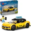 Image de LEGO City Le Taxi Jaune - Maquette de Voiture Électrique avec 2 Minifigurines & Toit Ouvrant - Jeu de Construction Stimulant la Motricité Fine - Idée de Cadeau d'anniversaire pour Garçon 5 Ans 60487