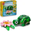 Image de LEGO Creator 3-en-1 La Tortue et la Fleur de Nénuphar - Figurine d'animal se Transformant en Caméléon ou Grenouille - Décoration Intérieure DIY - Cadeau d'anniversaire Fille ou Garçon dès 7 Ans 31377