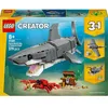Image de Creator 3-en-1 31381 Le Redoutable Requin et le Coffre au Trésor - Jouet dès 8 ans