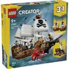 Image de 31387 LEGO® CREATOR Bateau pirate transformable en château ou en navires jumeaux; kit de construction avec 5 figurines