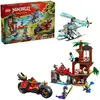 Image de Lego Bataille De Véhicules Ninja à Côté De La Cabane: Jeu De Construction