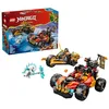 Image de LEGO Ninjago Véhicules Combinables de Kai et Cole - Jouet Voiture de Ninja, Moto, 3 Minifigurines Dont Kai & Cole avec Katanas - Idée Cadeau pour Garçon 7 Ans ou Fan du Soulèvement des Dragons 71864