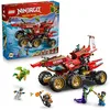Image de LEGO Ninjago Le Bounty Terrestre - Jouet Ninja 3-en-1 se Tranformant en Bateau, Voiture & Moto - 6 Minifigurines - Cadeau d'anniversaire pour Garçon dès 9 Ans ou Fan du Soulèvement des Dragons 71869