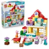 Image de LEGO Duplo Peppa Pig La Maison Familiale - Jeu Éducatif pour Enfant en Bas Âge - Set Montessori - Motricité - 5 Figurines & Accessoires de Maison de Poupée - Cadeau pour Fille ou Garçon 2 Ans 10467