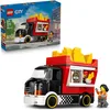 Image de LEGO City Le Food-Truck de Frites - Maquette de Camion avec Kiosque Amovible, 2 Minifigurines & Accessoires de Nourriture - Idée de Cadeau d'anniversaire pour Garçon dès 5 Ans 60488