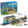 Image de LEGO City Le Tramway de Bord de Mer   Jeu de Construction - Jouet Train - Maquette avec Rails, Plage, 5 Minifigurines & 5 Figurines d'animaux - Cadeau d'anniversaire pour Garçon dès 7 Ans 60506