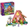 Image de LEGO Friends La Cabane dans la Nature - Jouet Maison - Maquette Miniature avec 2 Mini-Poupées, Figurine de Chat & Accessoires Dont Lits & Nourriture - Cadeau d'anniversaire pour Fille dès 6 Ans 42682