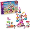 Image de LEGO Friends La Grande Roue Ornée de Bonbons et Cupcakes - Jouet Interactif avec Jeux de Fête Foraine, 3 Mini-Poupées & Accessoires - Cadeau d'anniversaire pour Fille dès 7 Ans 42700