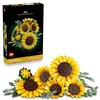Image de LEGO Botanicals Le Bouquet de Tournesols - Set de Fleurs Artificielles pour Adulte - Tiges d'Eucalyptus - Décoration pour Chambre ou Salon - Idée de Cadeau DIY pour Femme 11502