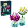 Image de LEGO Botanicals Les Nénuphars - Set de Fleurs Artificielles - Fausses Plantes en Pot dans Vases Transparents - Décoration DIY pour Chambre d'enfant - Cadeau pour Fille dès 9 Ans ou Adulte 11511