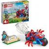 Image de LEGO   Marvel Spidey sur sa Moto Contre Rhino - Jouet Super-Héros avec Moto & 2 Minifigurines - Cadeau pour Garçon dès 4 Ans ou Fans de la série TV Spidey et Ses Amis Extraordinaires 11206