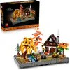 Image de LEGO Icons Le Jardin d’Automne - Maquette Miniature pour Adulte - Set de Construction avec Maison, 4 Arbres, Figurines d'animaux & Fleurs - Décoration Intérieure DIY - Idée de Cadeau 11372