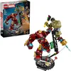 Image de LEGO   Marvel Le Combat Légendaire Entre Hulkbuster et Hulk - Jouet de Super-Héros avec 2 Figurines d'action & Minifigurine d'Iron Man - Cadeau Avengers pour Garçon ou Fans dès 9 Ans 76343