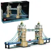 Image de LEGO Architecture Tower Bridge - Set de Construction pour Adulte - Maquette Miniature DIY - Décoration 3D pour Étagère - Pont Levant, Tamise & Bus Londonien - Idée de Cadeau Collector 21067