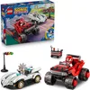 Image de LEGO Sonic The Hedgehog La Voiture de Silver Contre Le Monster Truck de Knuckles - Jouet Camion & Voiture - 2 Minifigurines & 2 Émeraudes du Chaos - Cadeau Gaming pour Garçon ou Fille dès 8 Ans 77118