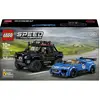 Image de 77264 LEGO® SPEED CHAMPIONS JAGUAR Project 7 & Land Rover Defender; Kit de construction avec 2 voitures jouets et 2 figurines; Cadeau pour les enfants et les