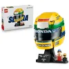 Image de LEGO Editions Casque d’Ayrton Senna - Jeu de Construction - Maquette F1 - Décoration avec Minifigurine Collector - Cadeau pour Garçon dès 14 Ans ou Adulte Fan de Sport Automobile 43024