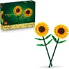 Image de LEGO Botanicals Tournesols - Jeu de Construction - Bouquet de Fleurs Artificielles Jaunes pour Fille ou Garçon dès 8 Ans - Décoration pour Chambre ou Salon - Idée Cadeau Fête des Mères 40524
