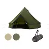 Image de Grand Canyon INDIANA 8 - Tente ronde pour 8 personnes | Tente familiale, Tente de groupe, Tente pyramidale, Tipi | Capulet Olive (Vert)