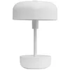 Image de Dyberg Larsen Haipot Lampe de bureau rechargeable 17 cm Lampe de chevet avec 8 heures d'autonomie de la batterie Lampe de lecture pour l'intérieur et l'extérieur Lampe LED au design danois Blanc