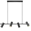 Image de Suspension ALANIS 4-Spot métal noir IP20 GU10 - Nordlux, Intérieur