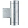 Image de Nordlux TIN Maxi double Applique murale GU10 en acier galvanisé gris argenté IP54