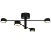 Image de Nordlux CLYDE Flex Rail Spoterie 4 spots avec LED intégrée métal noir, blanc chaud 2700k IP20