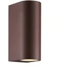 Image de Applique murale DION double - GU10 - aluminium couleur rouille IP44 - Nordlux, Extérieur