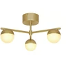 Image de Plafonnier CONTINA verre et métal laiton brossé IP20 G9 - Nordlux, Intérieur