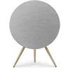 Image de Bang & Olufsen Beosound A9 (5e génération)   Enceinte wifi et bluetooth pour la maison, enceinte sur pied puissante au son immersif, design iconique avec pieds en chêne pour le salon-Natural Aluminium