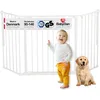 Image de BabyDan Flex M, 90-146 cm, Barrière de Sécurité/d'Escalier et Séparation de Pièce, Blanche, Fabriquée au Danemark - Pour Bébés et Chiens