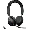 Image de Micro-casque supra-auriculaire Jabra Evolve2 65 MS téléphone Bluetooth Stereo noir volume réglable, affichage de la charge de la batterie, mise en sourdine du
