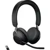 Image de Jabra Evolve2 65 UC Micro-casque supra-auriculaire Bluetooth Stereo noir Noise Cancelling volume réglable, affichage de la charge de la batterie, mise en