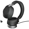 Image de Jabra Evolve2 85 Casque PC Sans Fil avec Station de Charge - Casque Audio Certifié Microsoft Teams Anti-Bruit avec Batterie Longue Durée - Adaptateur Bluetooth USB-C - Noir