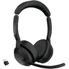 Image de Jabra Evolve2 55, Casque Bluetooth Sans Fil, avec 4 Microphones, Réduction Active du Bruit, Design Léger, 18h Autonomie, Certifié MS Teams, Idéal Bureau & Maison, Noir