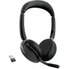 Image de Jabra Evolve2 65 Flex Link380a UC Micro-casque supra-auriculaire Bluetooth Stereo noir Noise Cancelling micro-casque, mise en sourdine du microphone, volume