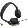 Image de Jabra Evolve2 65 Flex - Micro-Casque stéréo sans Fil Bluetooth avec Technologie à réduction de Bruit ClearVoice et ANC Hybride - Compatible avec Les principales Plateformes MS Teans - Noir