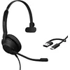 Image de Jabra Evolve2 30 SE Téléphone on Ear Casque Filaire Mono Noir Microphone Réduction du Bruit Réduction du Bruit He