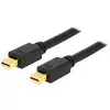 Image de Microconnect MDPMDP2BV1.4 Câble DisplayPort 2 m Mini DisplayPort Noir 2 m Mini DisplayPort, Mini DisplayPort, Mâle, Mâle, Or