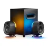 Image de SteelSeries Arena 7 - Système illuminé d’enceintes gaming 2.1 - Conception de haut-parleurs à 2 voies, Basses puissantes, Caisson de basses - RVB réactif - USB, Aux, Optique, Filaire, Bluetooth