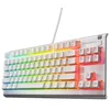 Image de SteelSeries Apex 3 TKL Blanc Clavier Gaming RGB - Format Compact sans pavé numérique - Illumination RGB sur 8 Zones - Résistant à l’Eau et à la poussière - Switchs Gaming Silencieux -Format DE QWERTZ