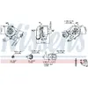 Image de NISSENS Pompe d'accélération, carburateur pour FORD: S-Max, Focus, Mondeo, Galaxy, Kuga, C-Max & VOLVO: V50, C70, V70, S40, S80, C30 (Ref: 93102)