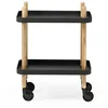 Image de Normann Copenhagen Block Table de Service, Acier allié, Noir, 64x50x35cm
