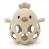 Image de Balle de dentition poussin en silicone Beige