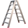 Image de Little Jumbo 4741000206 Échelle Double - Aluminium - 2 X 6 Marches - Hauteur De Travail Max. 3,45 M.