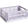 Image de HAY Colour Crate 541459 Boîte de Transport M Polypropylène Recyclé Lavande 34,5 x 26,5 x 14 cm