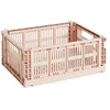 Image de HAY Boîte de transport Colour Crate M en polypropylène recyclé de couleur poudre