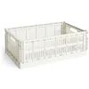 Image de HAY Colour Crate 541466 Boîte de Transport L Polypropylène Recyclé Blanc Dimensions : 34,5 x 53 x 18,5 cm