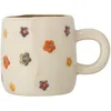 Image de Bloomingville Mini Addy 82060483 Tasse pour enfant, avec poignée, de couleur naturelle, en grès, 6,5 x 5,5 cm, 130 ml, terre cuite